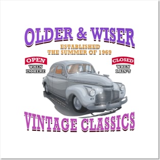 Older & Wiser Auto Body Classic Car Garage Hot Rod Novelty Gift Posters and Art